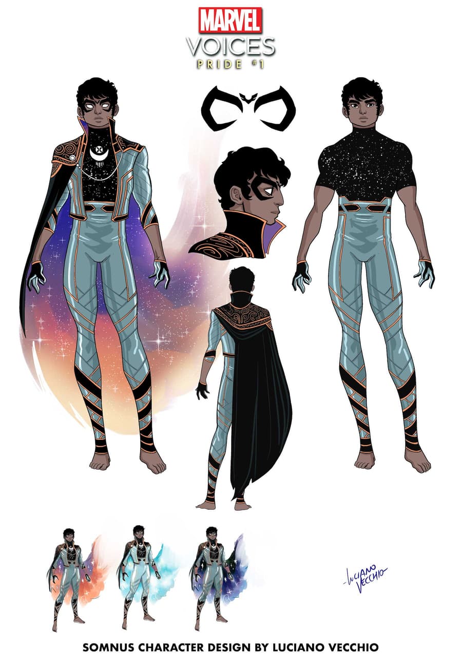 MARVEL’S VOICES: PRIDE #1 Somnus character design