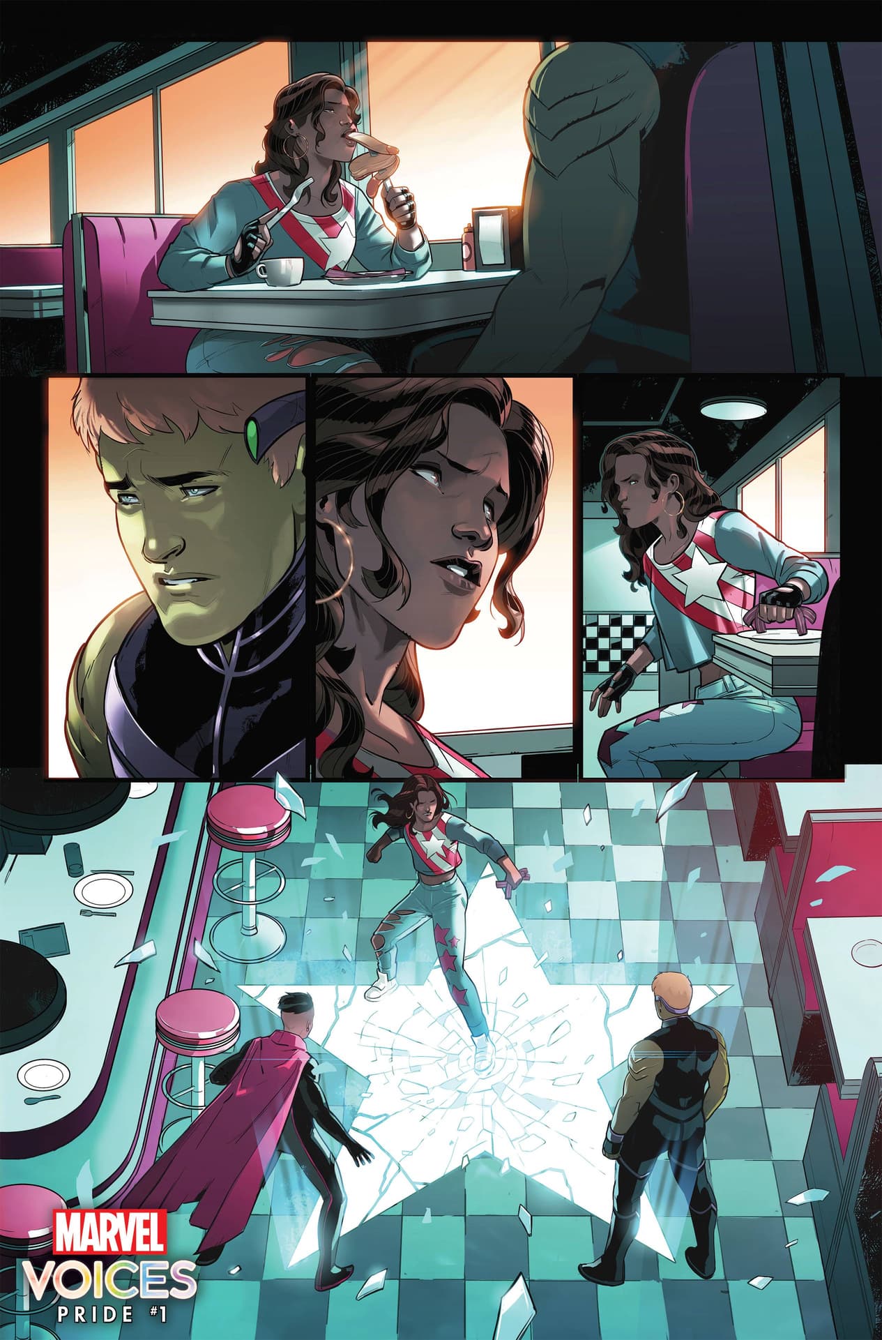 MARVEL'S VOICES: PRIDE #1 interior artwork by Stephen Byrne