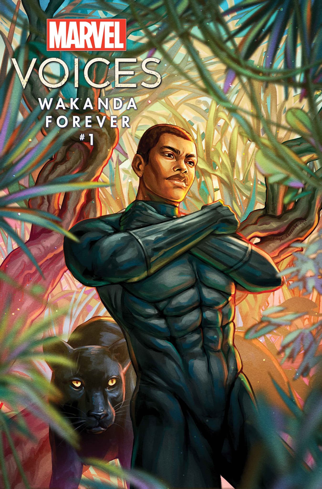 MARVEL'S VOICES: WAKANDA FOREVER #1 Variant Cover by Ejiwa “Edge” Ebenebe