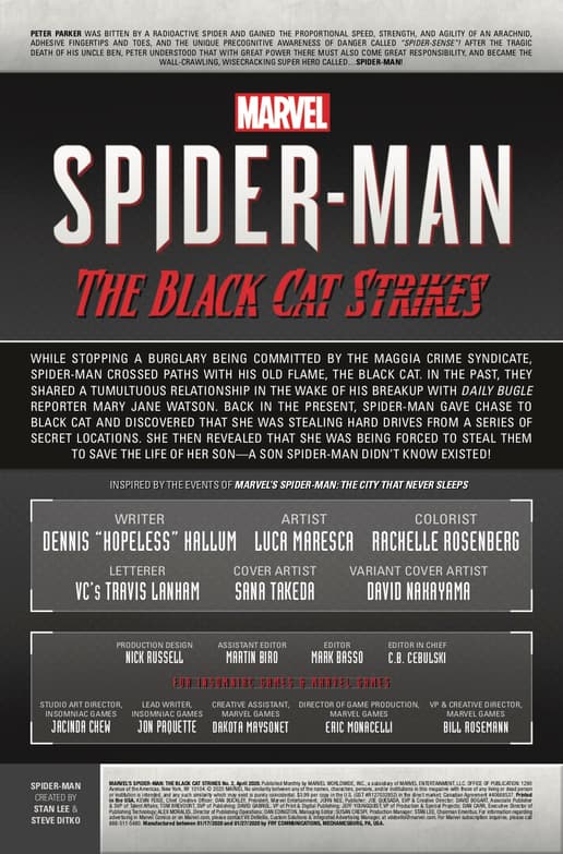 MARVEL’S SPIDER-MAN: THE BLACK CAT STRIKES #2
