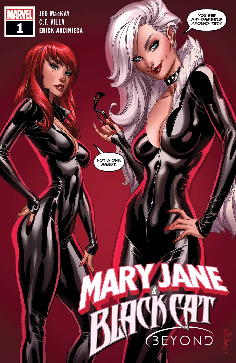 MARY JANE & BLACK CAT: BEYOND (2022) #1 cover by J. Scott Campbell