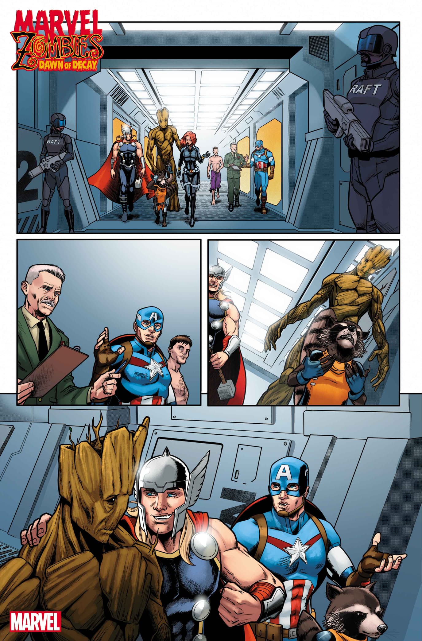 MARVEL ZOMBIES: DAWN OF DECAY #1 interior artwork by Jason Muhr