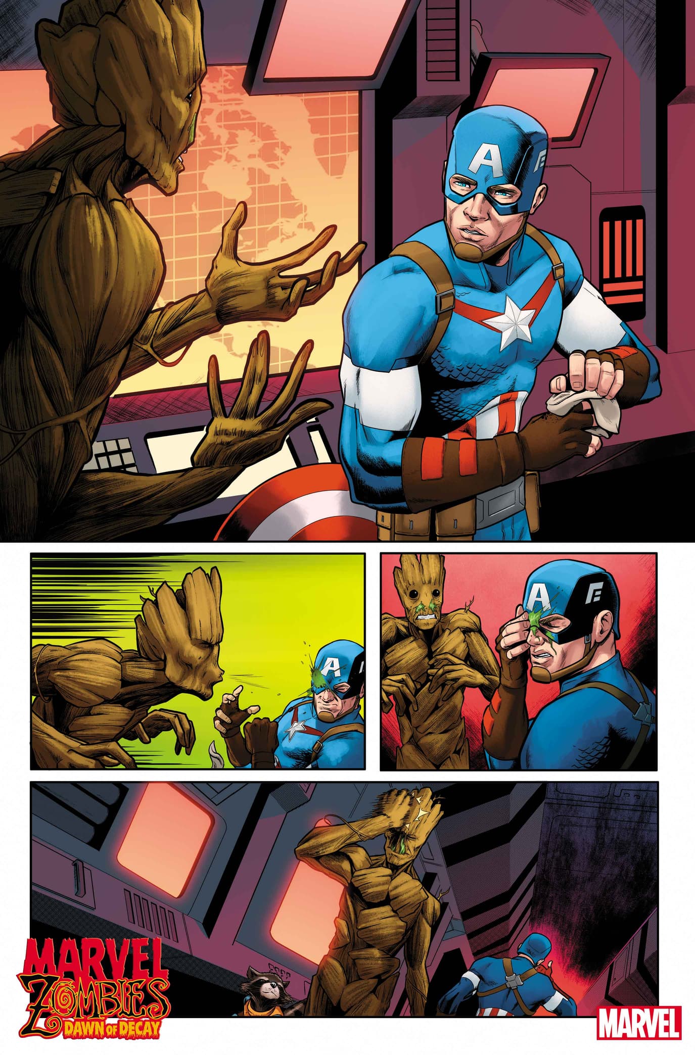 MARVEL ZOMBIES: DAWN OF DECAY #1 interior artwork by Jason Muhr