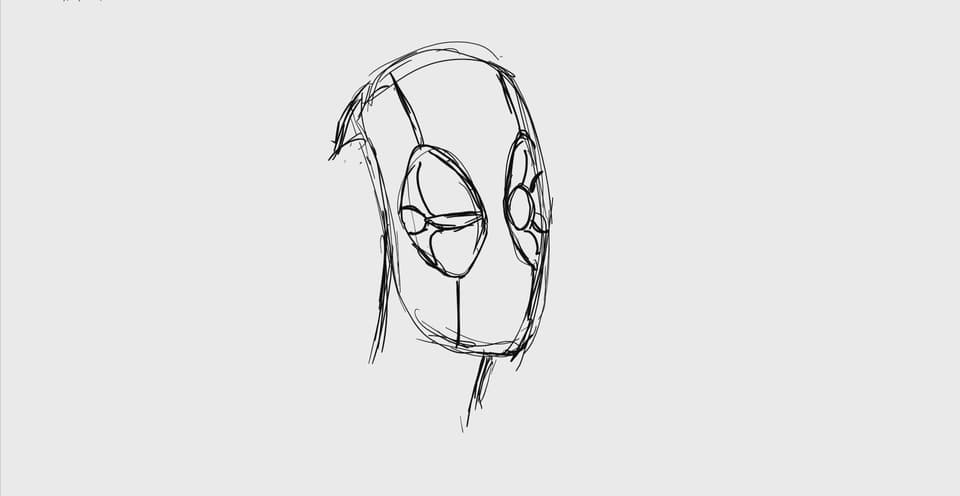 easy deadpool drawings