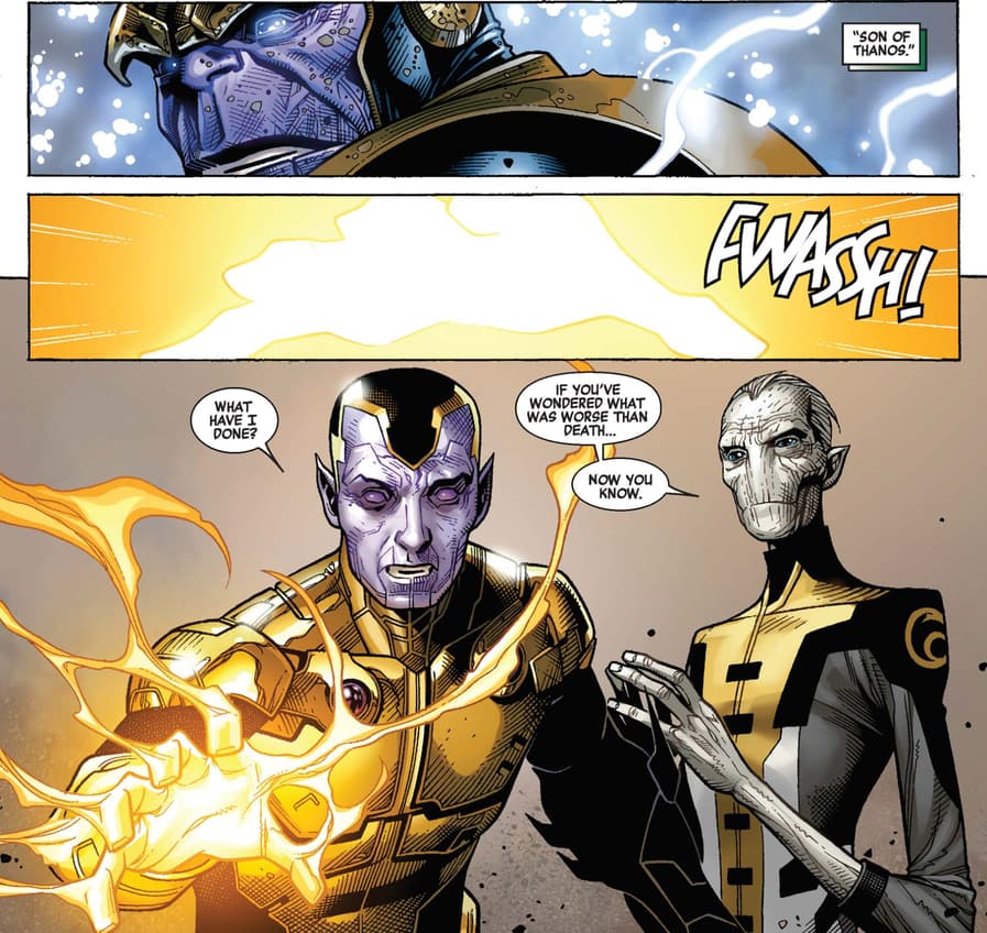 Ebony Maw betrays Thanos