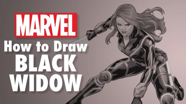 Black Widow Pencil drawing demo  YouTube