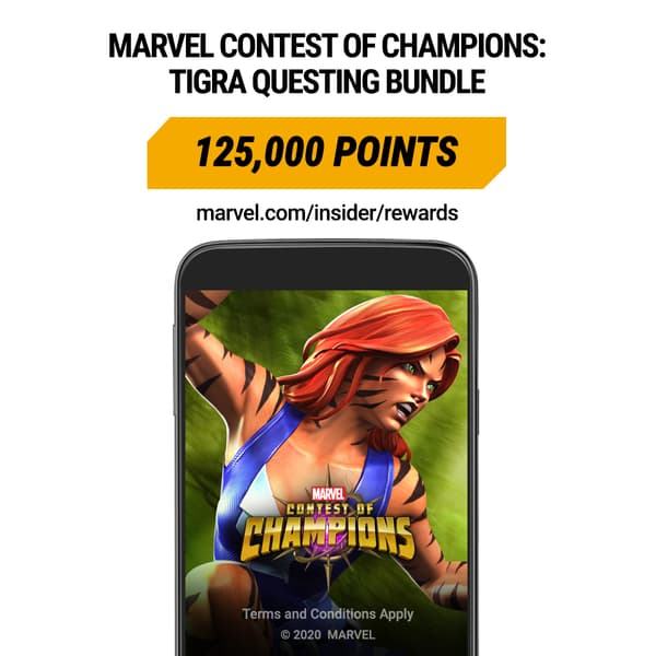 Marvel Insider Marvel Contest of Champions Tigra Questing Bundle