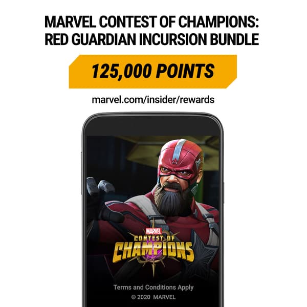Marvel Insider Featured Reward: Marvel Contest of Champions: Red Guardian Incursion Bundle