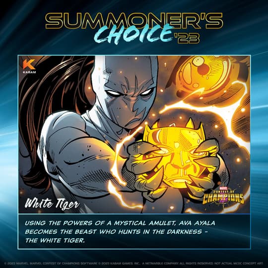 Marvel Contest of Champions 2023 White Tiger (Ava Ayala)