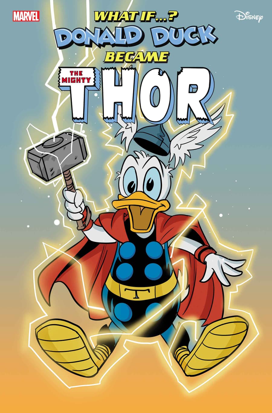 MARVEL & DISNEY: WHAT IF…? DONALD DUCK BECAME THOR #1 cover by Phil Noto