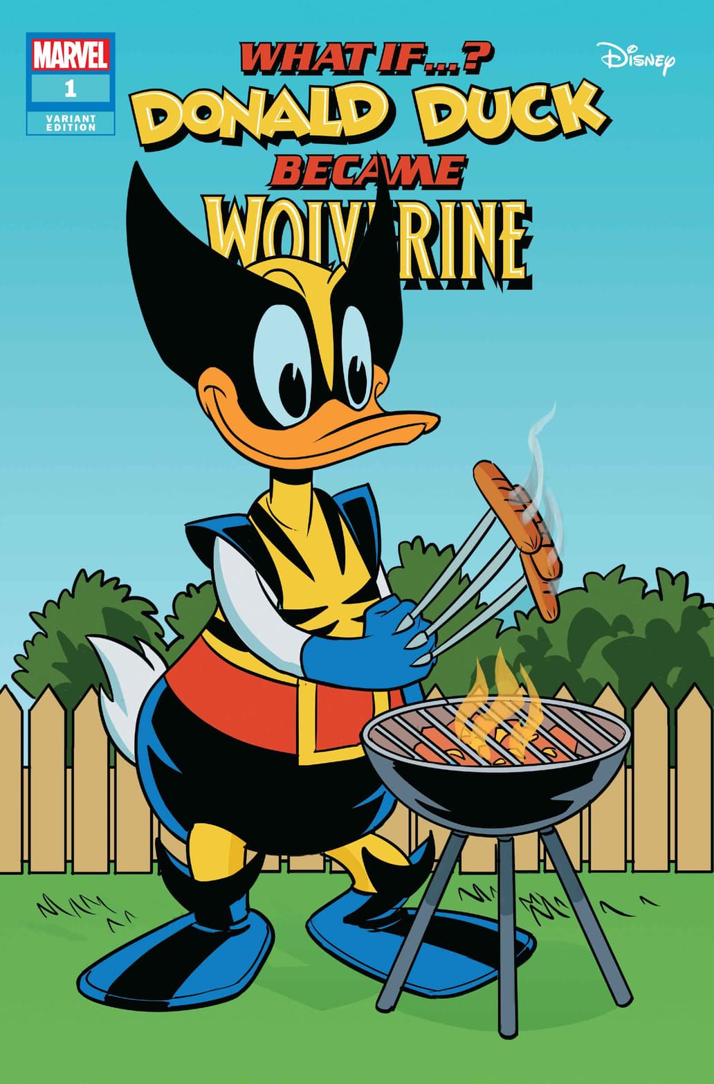 MARVEL & DISNEY: WHAT IF…? DONALD DUCK BECAME WOLVERINE #1 variant cover by Phil Noto