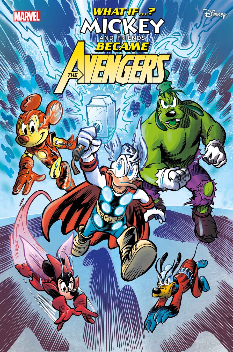 MARVEL & DISNEY: WHAT IF…? MICKEY & FRIENDS BECAME THE AVENGERS #1 Cover by ALESSANDRO PASTROVICCHIO