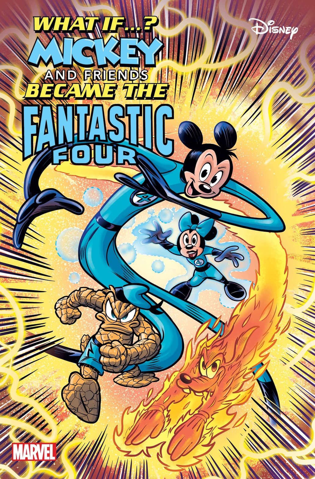 MARVEL & DISNEY: WHAT IF…? MICKEY & FRIENDS BECAME THE FANTASTIC FOUR #1 Cover by LORENZO PASTROVICCHIO