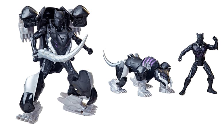 MARVEL MECH STRIKE MECHASAURS BLACK PANTHER WITH SABRE CLAW