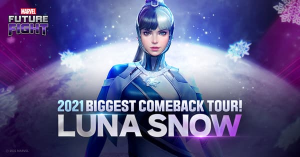 Marvel Future Fight Luna Snow K-Pop Super Hero Comeback Tour 2021 Fly Away New Song