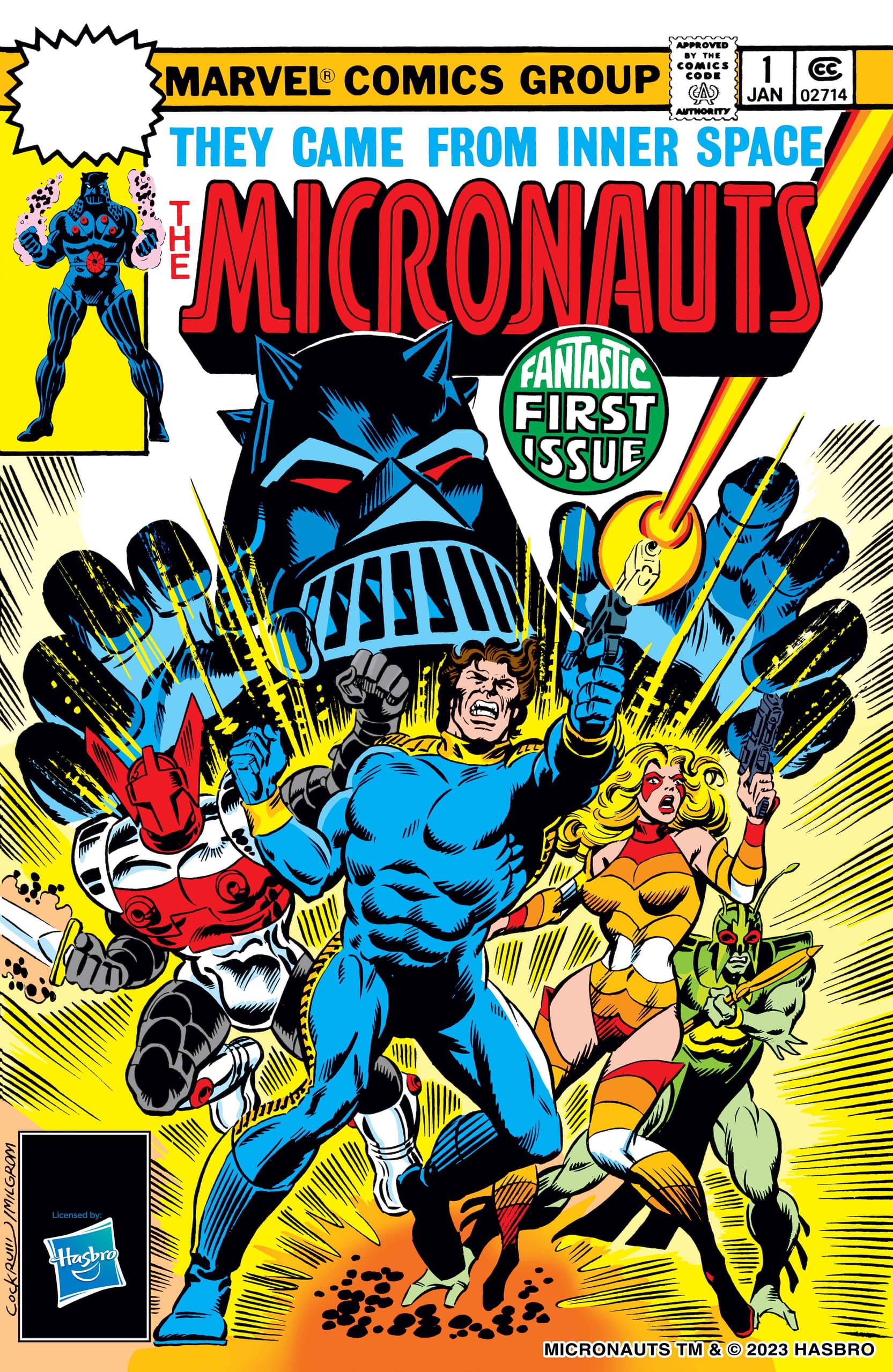MICRONAUTS #1 FACSIMILE EDITION COVER BY DAVE COCKRUM