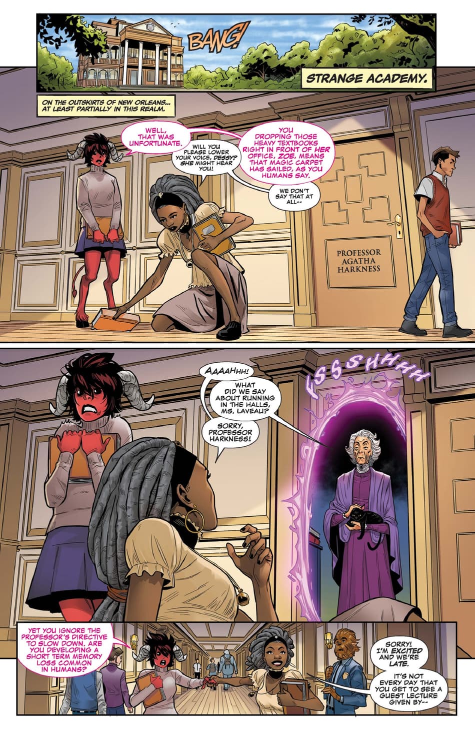 Preview page from MIDNIGHT SUNS (2022) #1 by Ethan Sacks, Luigi Zagaria, and Antonio Fabela.