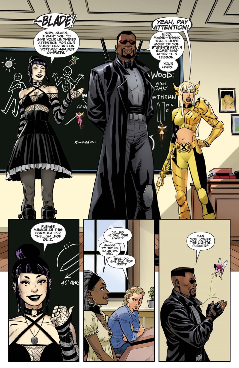 Preview page from MIDNIGHT SUNS (2022) #1 by Ethan Sacks, Luigi Zagaria, and Antonio Fabela.