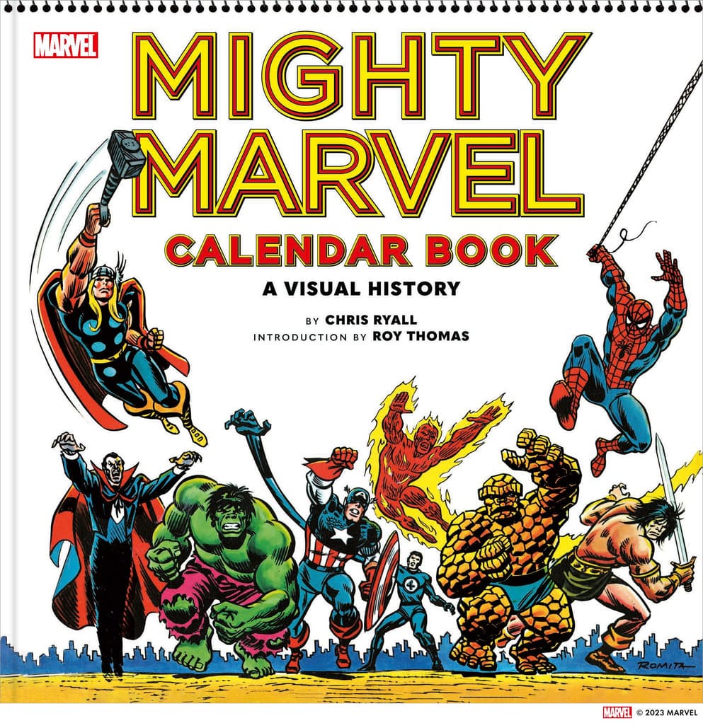 Cover to Mighty Marvel Calendar Book: A Visual History.