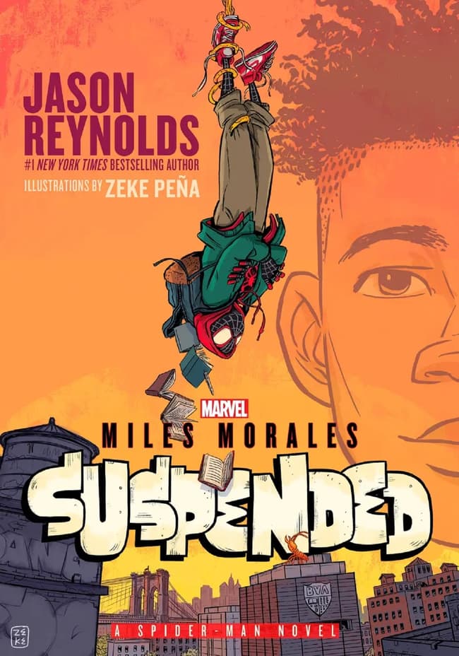 Cover to Miles Morales Suspended: A Spider-Man Novel by Zeke Peña.