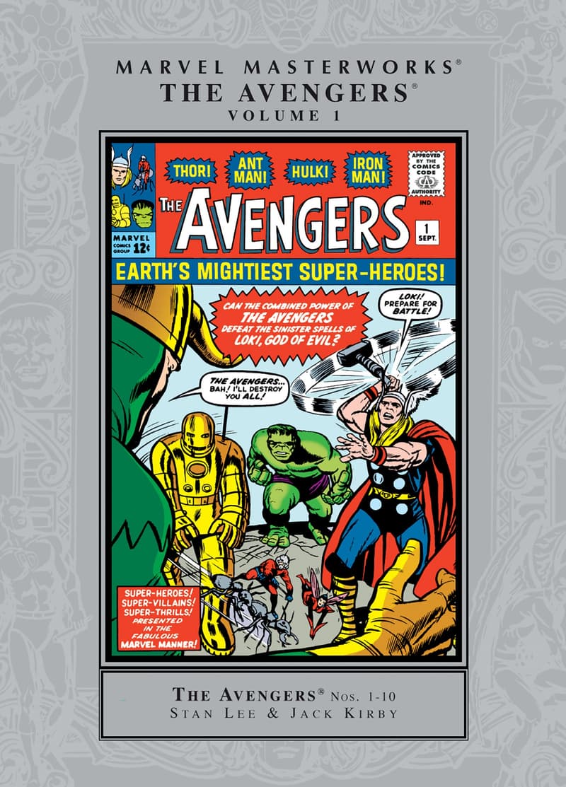 Cover to AVENGERS MASTERWORKS VOL. 1.