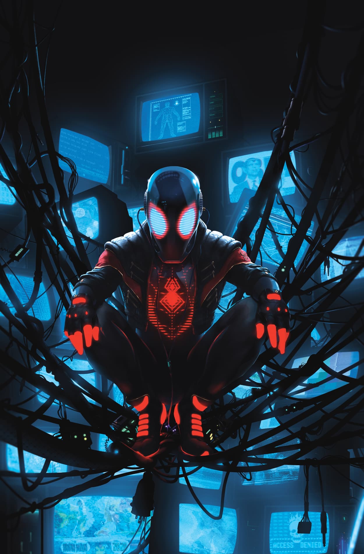 MILES MORALES: SPIDER-MAN #13 variant art by Rahzzah 