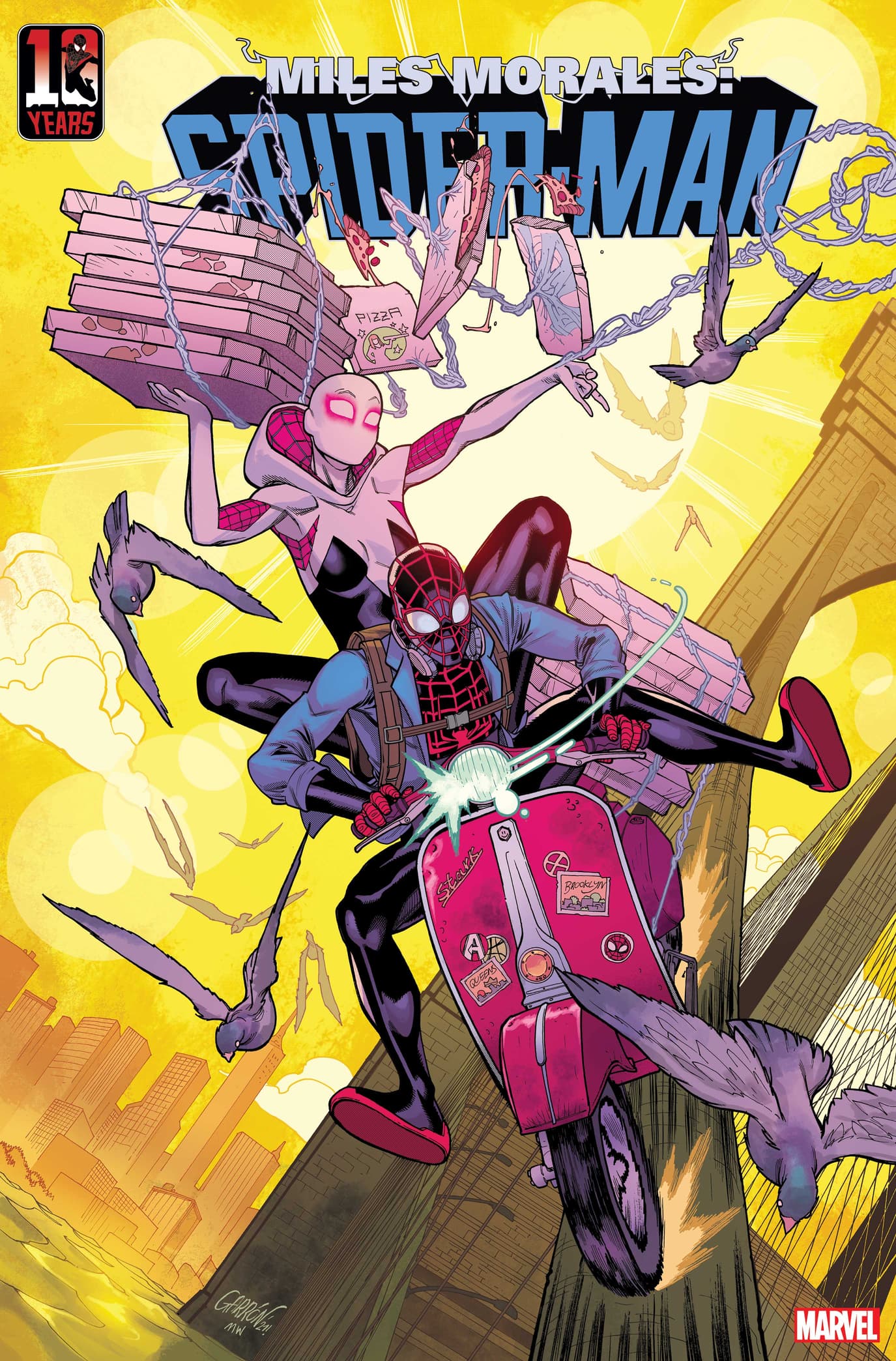 Miles Morales: Spider-Man #30 10th Anniversary Variant Cover by Javier Garron & Matt Wilson