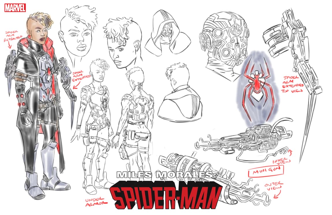 Miles Morales: Spider-Man #38 design variant cover by Christopher Allen
