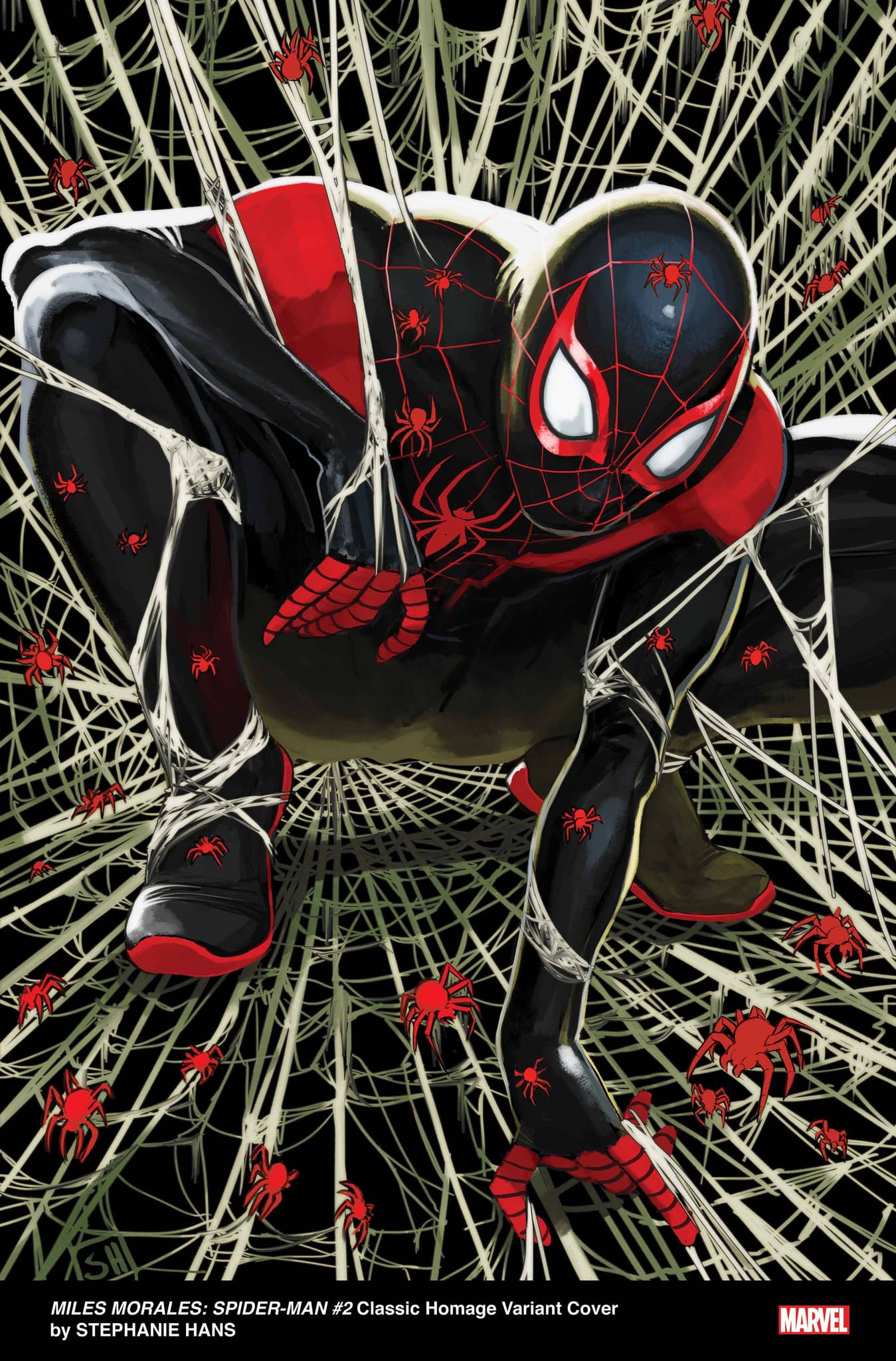 MILES MORALES: SPIDER-MAN #2 Classic Homage Variant Cover by STEPHANIE HANS