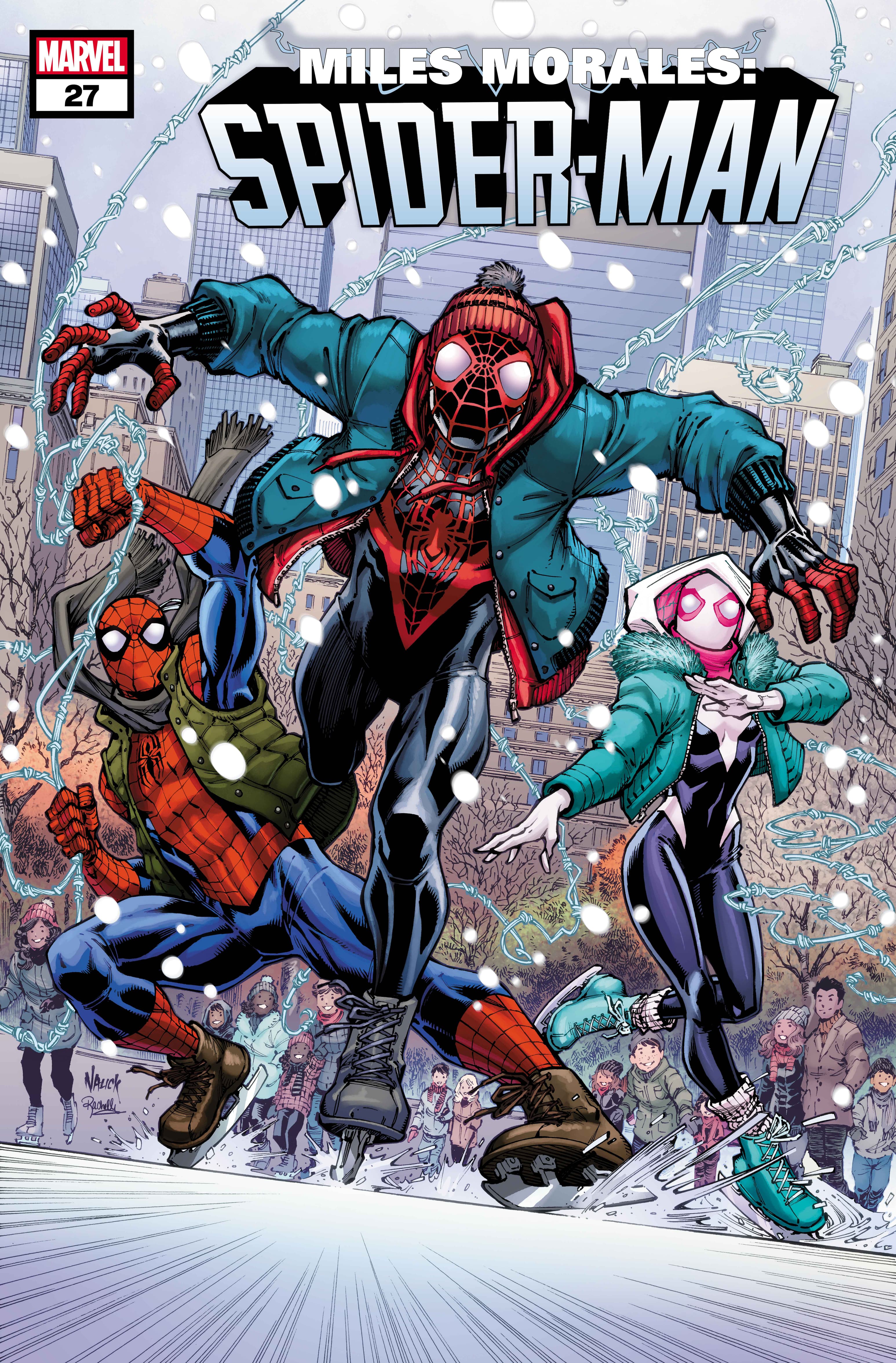 Miles Morales: Spider-Man #27 Winter Holiday Variant Cover by Todd Nauck