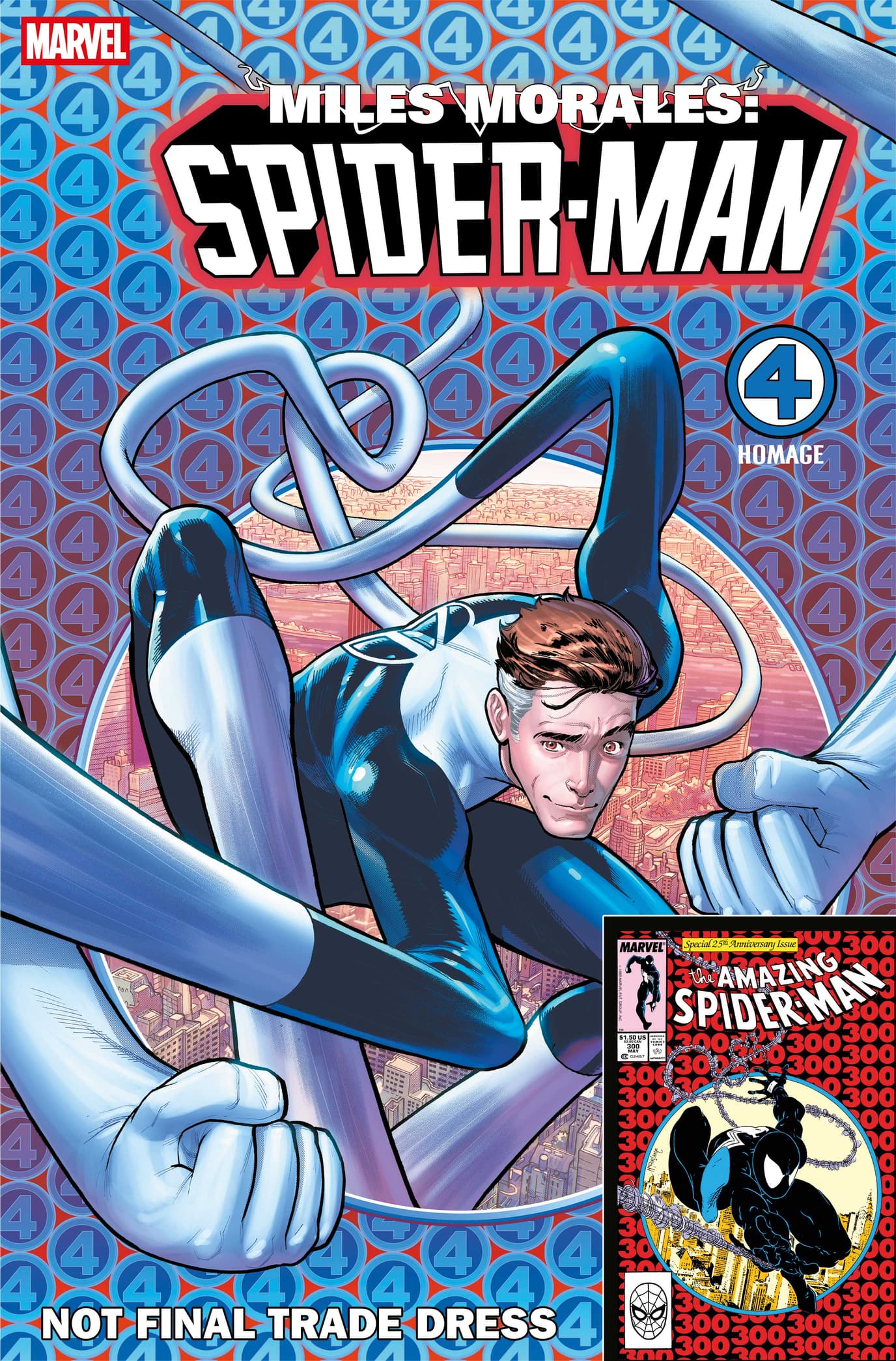 MILES MORALES: SPIDER-MAN #29 Fantastic Four Homage Variant Cover by Javier Garron