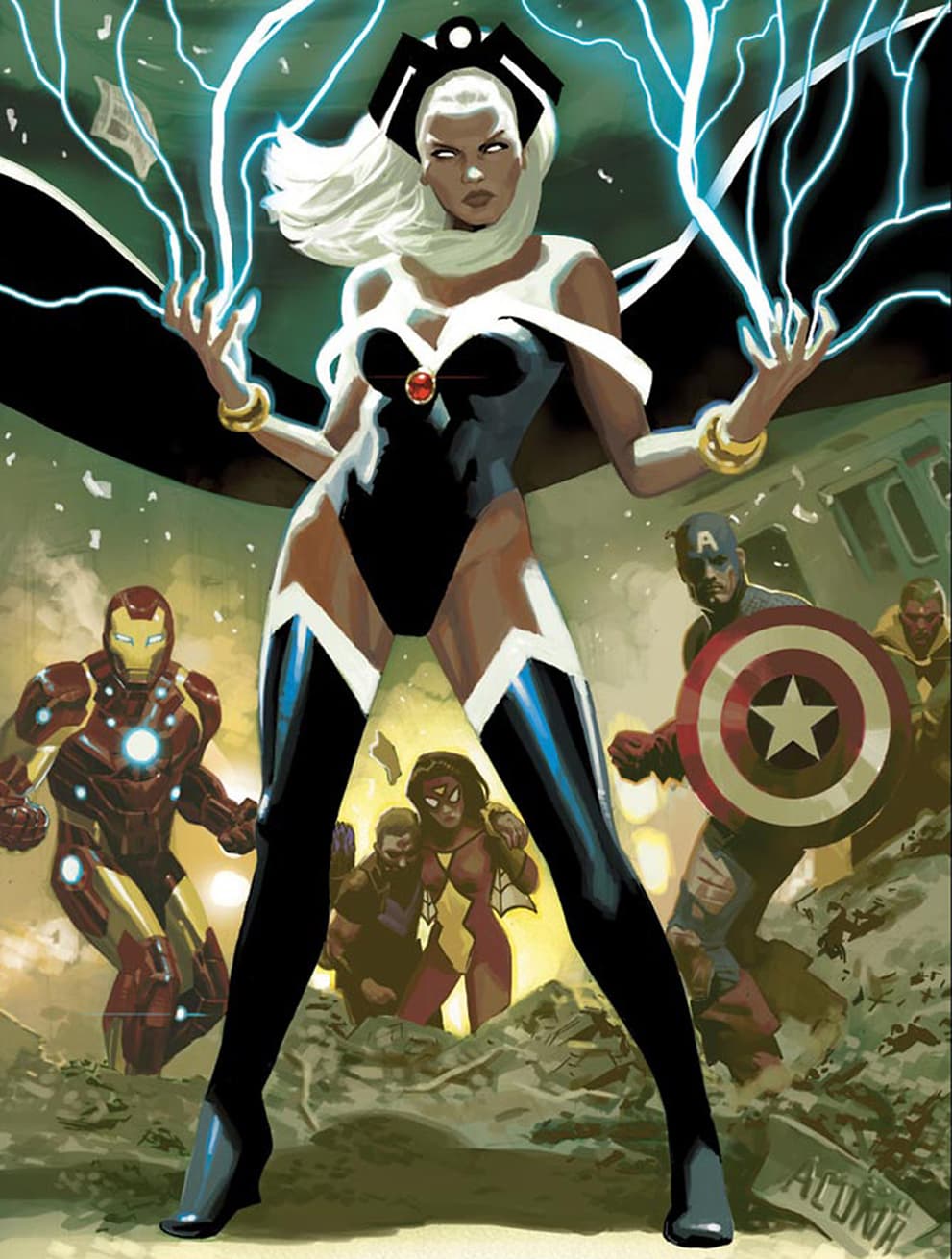 AVENGERS (2010) #21 cover by Daniel Acuña