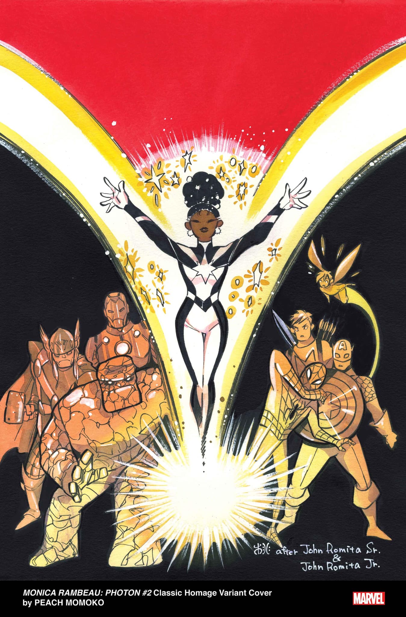 MONICA RAMBEAU: PHOTON #2 Classic Homage Variant Cover by PEACH MOMOKO