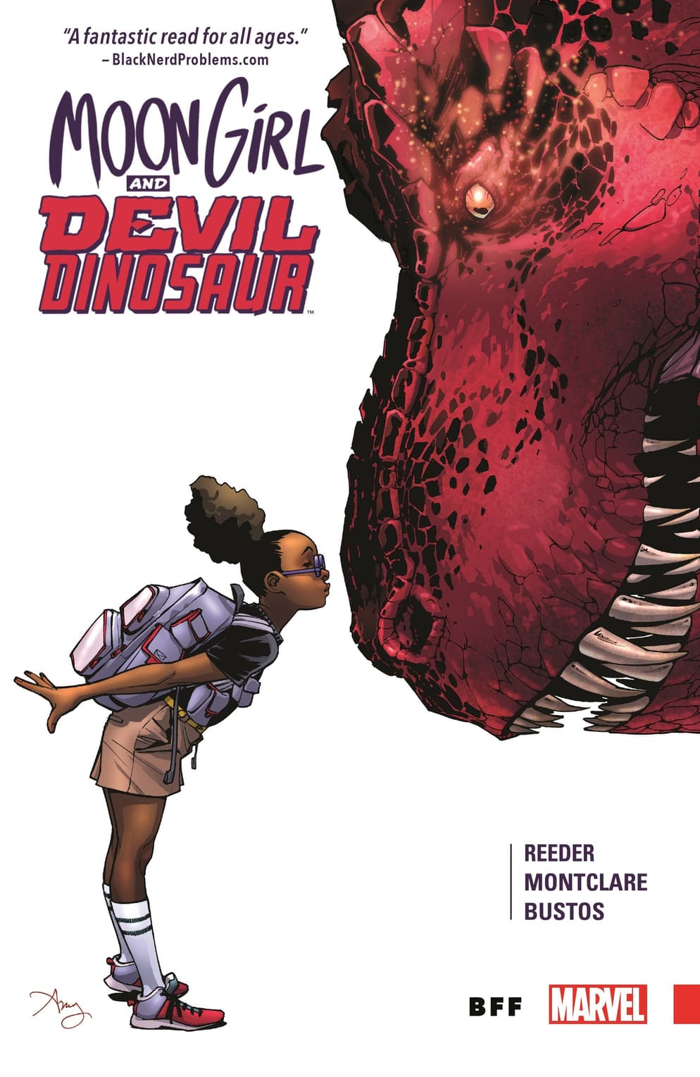 Cover to MOON GIRL AND DEVIL DINOSAUR VOL. 1: BFF.