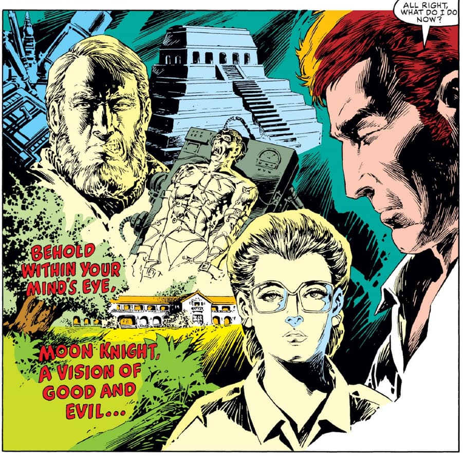 Arthur Harrow is up to no good in MOON KNIGHT (1985) #2.