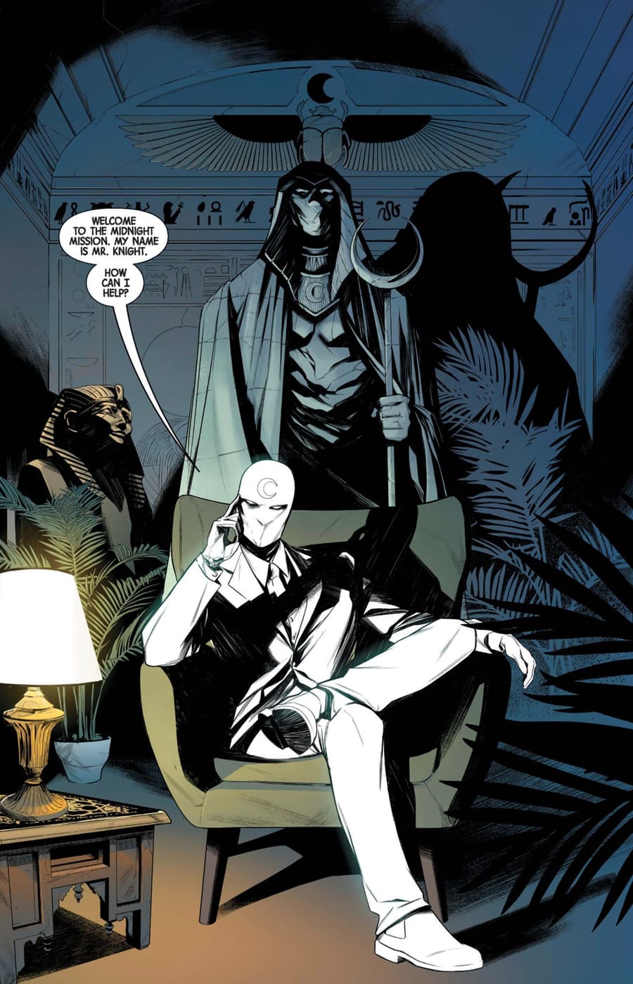 MOON KNIGHT (2021) #1 page by Jed MacKay and Alessandro Cappuccio