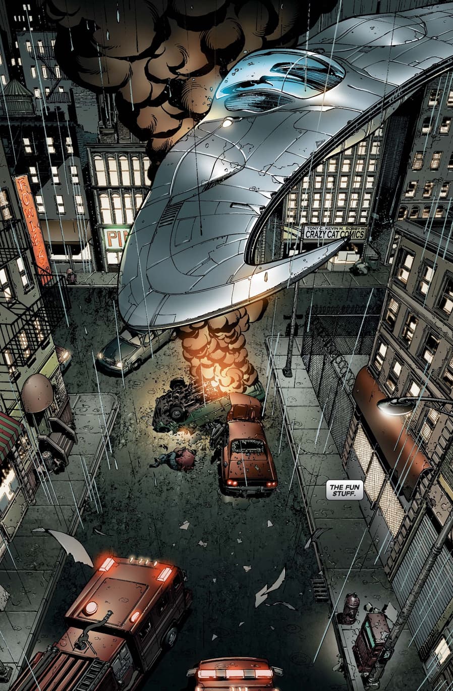 The Mooncopter in MOON KNIGHT (2006) #1.