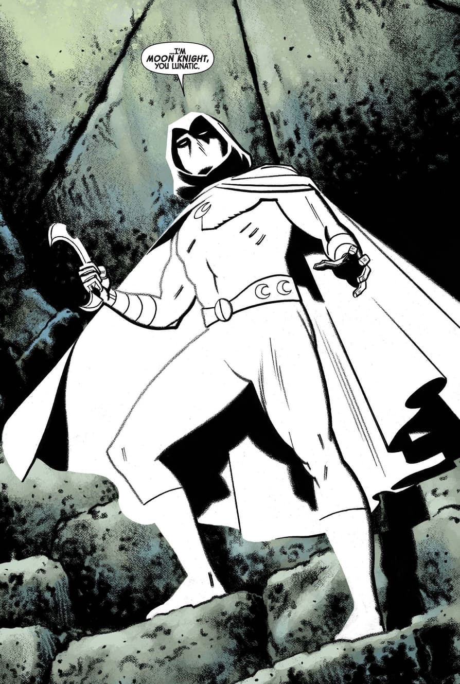 Moon Knight introduces himself in MOON KNIGHT (2016) #4.