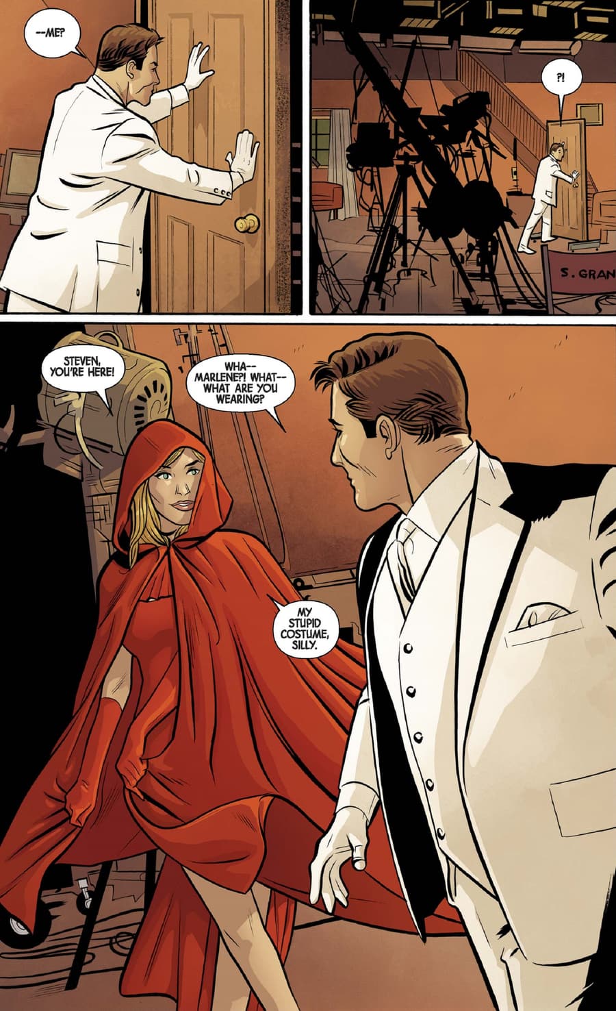 Marlene approaches Steven even in MOON KNIGHT (2016) #5.