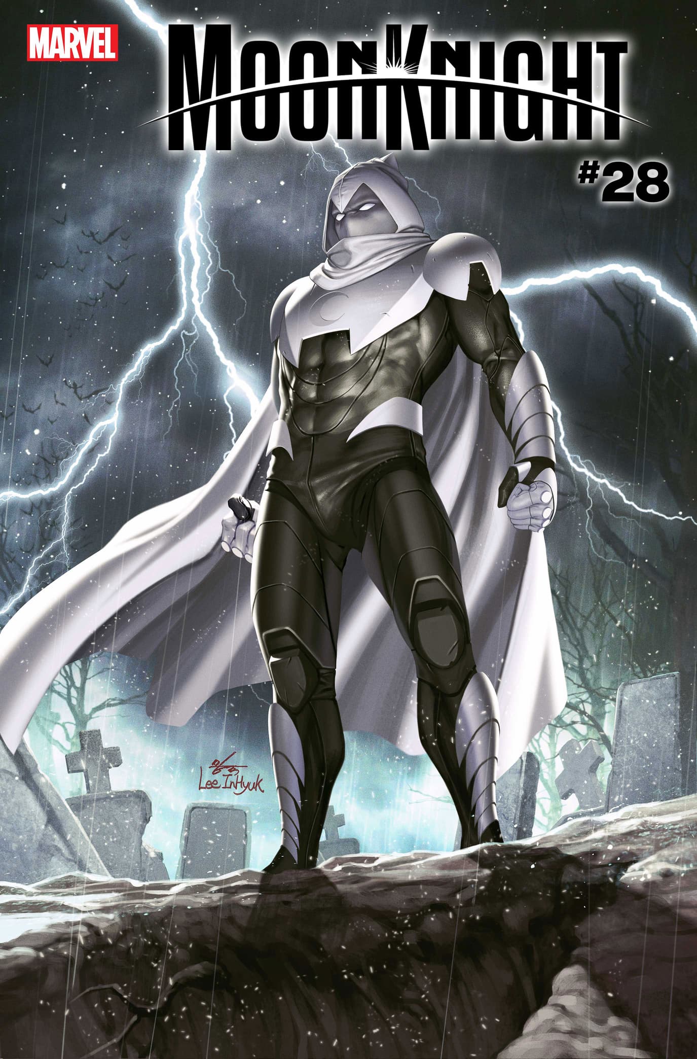 MOON KNIGHT #28 Last Days of Moon Knight Variant Cover by Inhyuk Lee