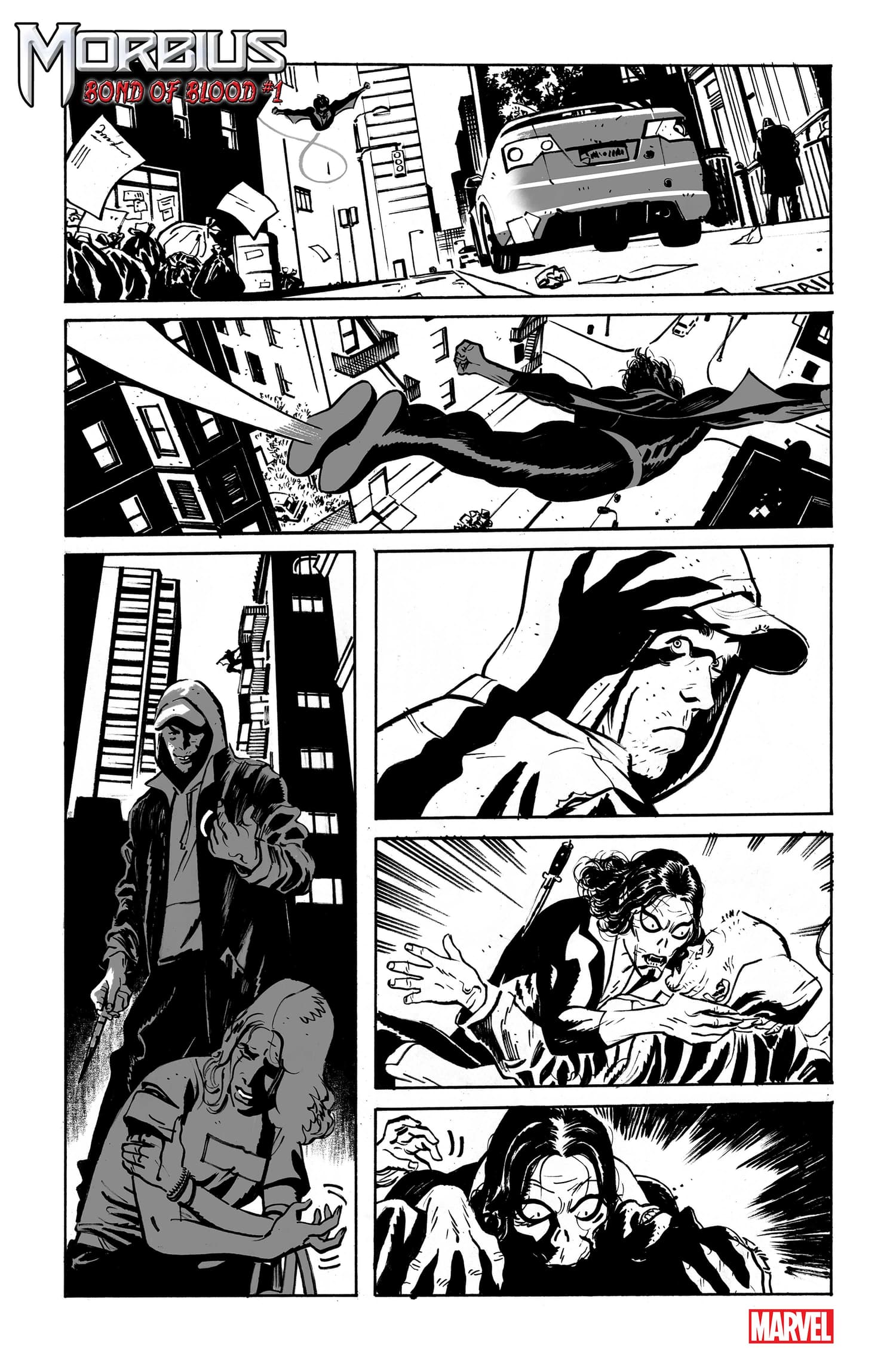 MORBIUS: BOND OF BLOOD #1 preview art by Tom Reilly