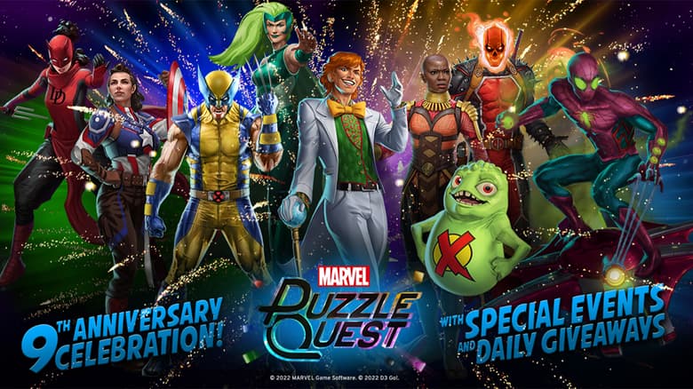 Happy 9th Anniversary to MARVEL Puzzle Quest