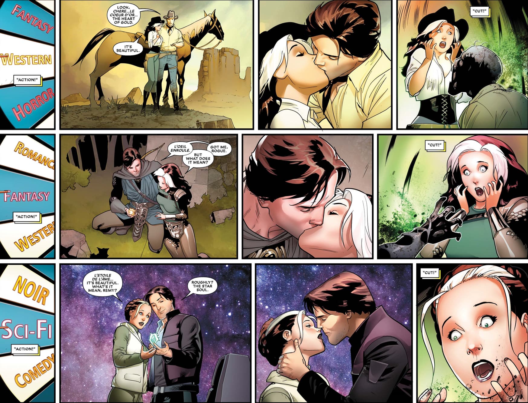 Exploring intimacy issues with Gambit and Rogue