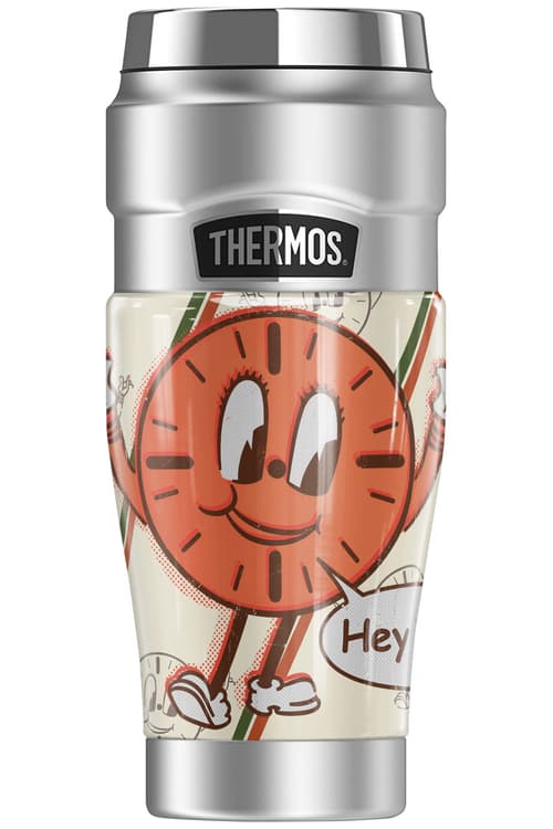 Miss Minutes Thermos / shop it <a href=https://www.amazon.com/Minutes-THERMOS-STAINLESS-Stainless-insulated/dp/B091RVL1KW>here</a>