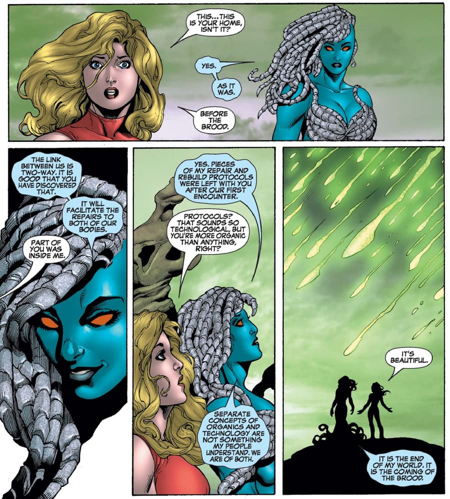 Carol sees the homeworld of Cru in MS. MARVEL (2006) #21.