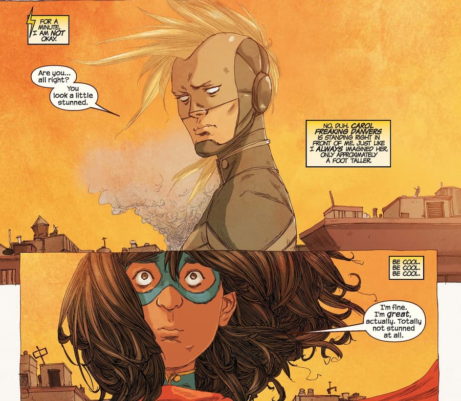 Ms. Marvel finally meets Captain Marvel!