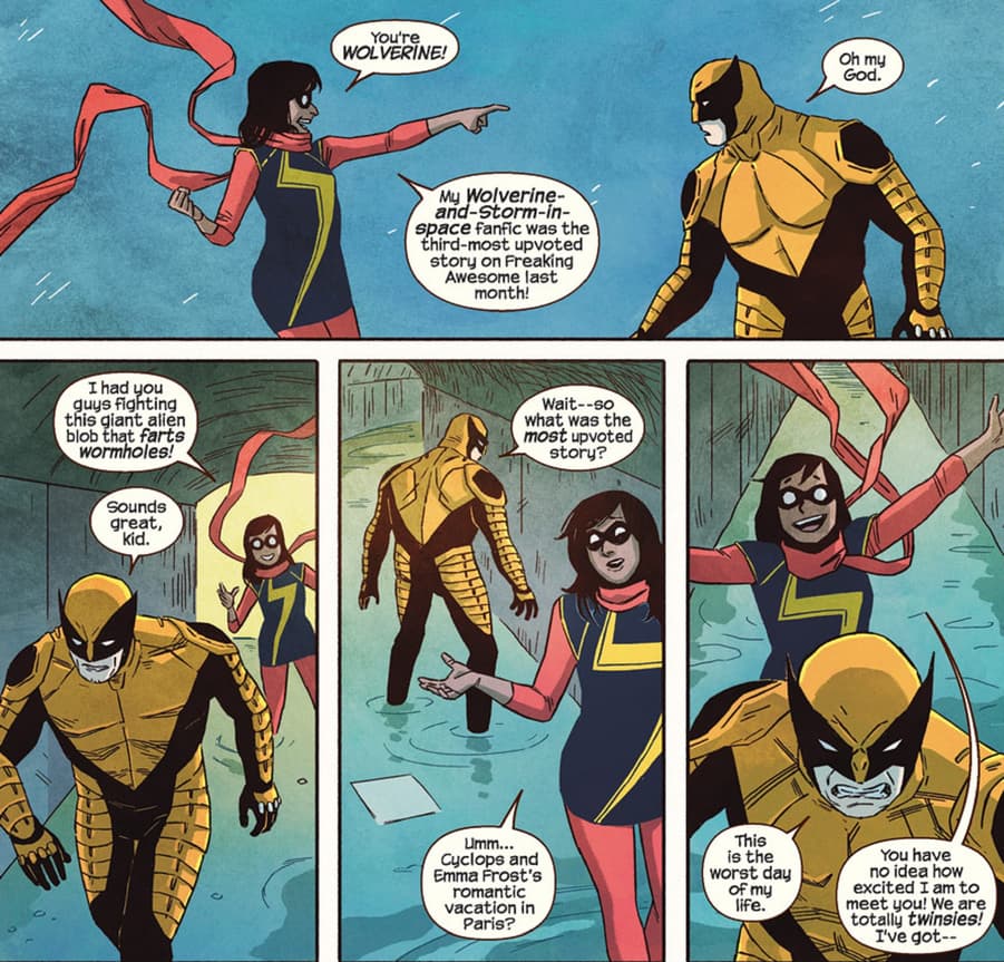 Ms. Marvel meets Wolverine!