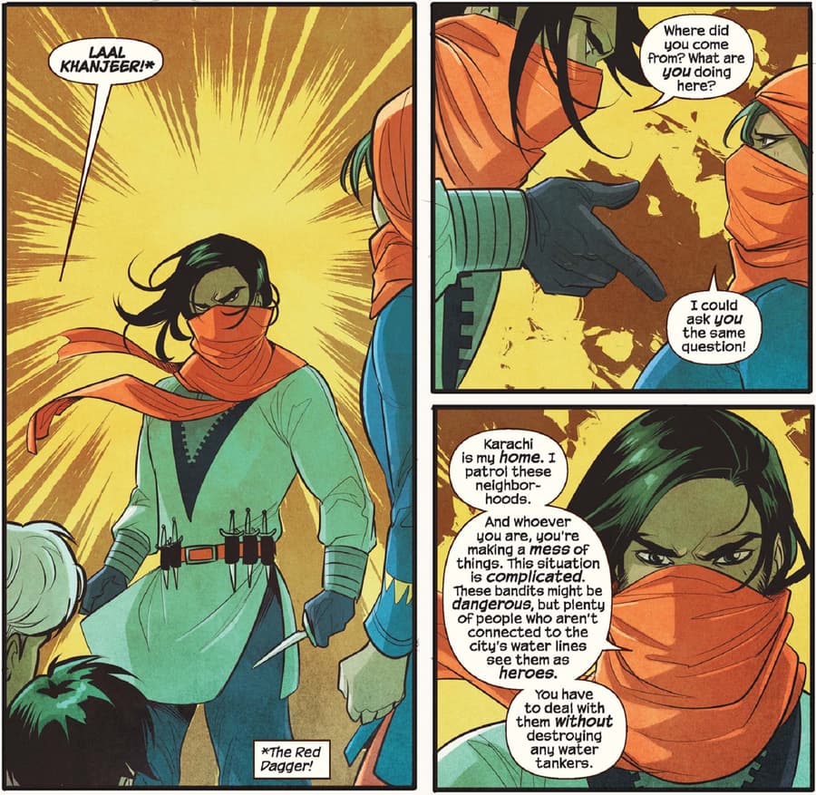 Ms. Marvel meets the Red Dagger in MS. MARVEL (2015) #12.