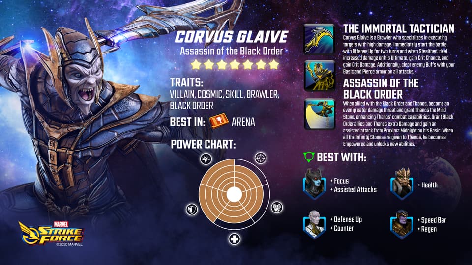 Corvus Glaive 'MARVEL Strike As the Black Order Grows Stronger | Marvel