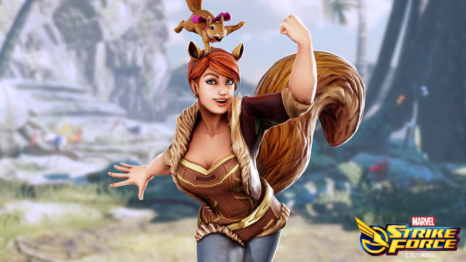 Marvel Strike Force - Squirrel Girl screenshots only.